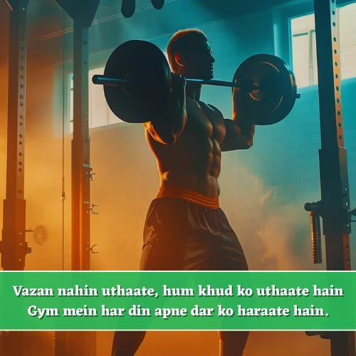 Gym Shayari in English 2 Line Attitude Gym Shayari in English 2 Line Attitude