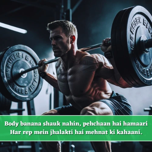Gym Shayari in English Attitude Gym Shayari in English Attitude