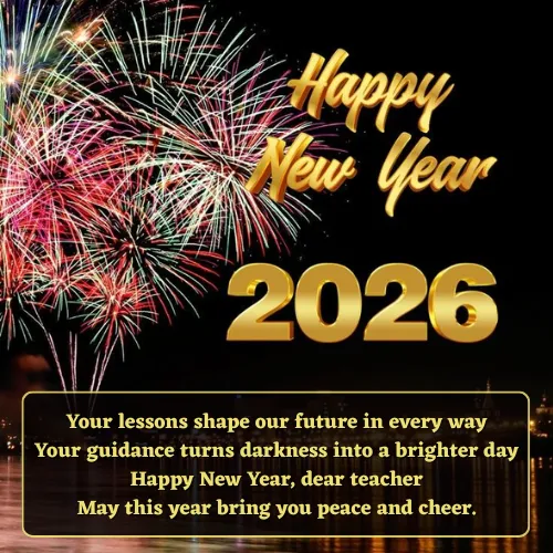 New Year Shayari in English For Teacher New Year Shayari in English For Teacher