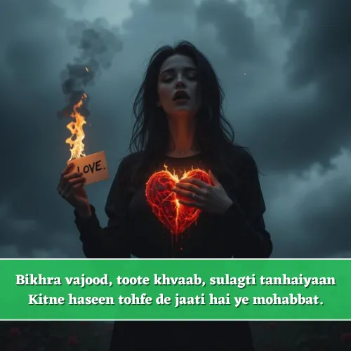True Love Broken Heart Shayari in English True Love Broken Heart Shayari in English