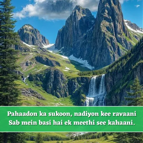 Nature Shayari in English 2 Line Nature Shayari in English 2 Line